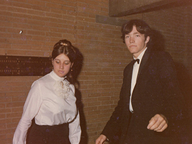 Glynis Richards and Rob - St Catz Ball - 1968