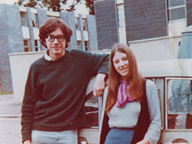 Glynis and Rob Donovan - Oxford - 1970