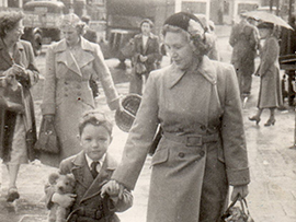 Rob - Peter Ted and Mum - Lewisham - London - 1952