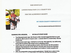Rob Donovan - Runner - London Marathon 2012 Rob Donovan - Runner - London Marathon 2012